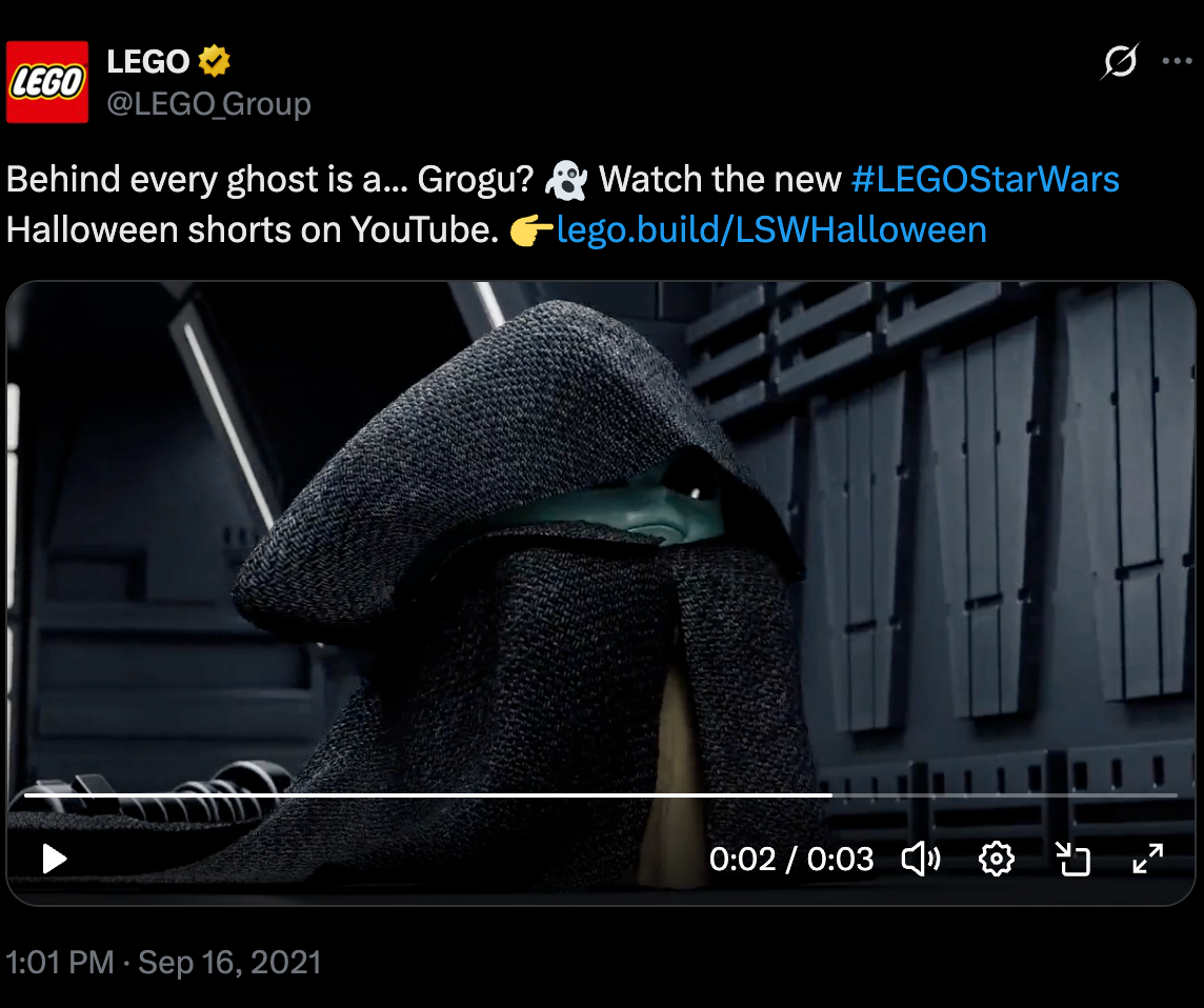 Posts for LEGO Star Wars Halloween shorts